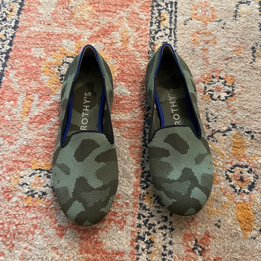 Rothy’s “The Loafer”, Color: Olive Camo, Size: 8